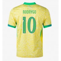 Brasilien Rodrygo Goes #10 Hemmatröja Copa America 2024 Kortärmad